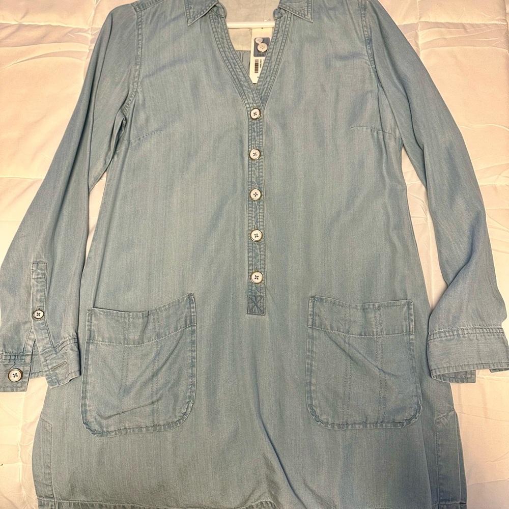 Soft Surroundings Light Blue Tunic Top